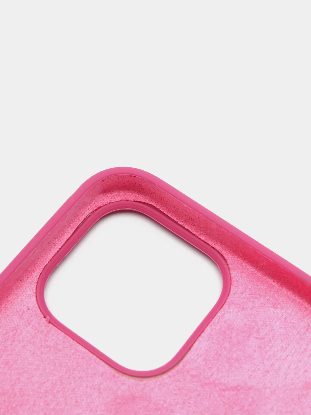 Тёмно-розовый чехол Silicone Case для iPhone 13 Pro с закрытым низом