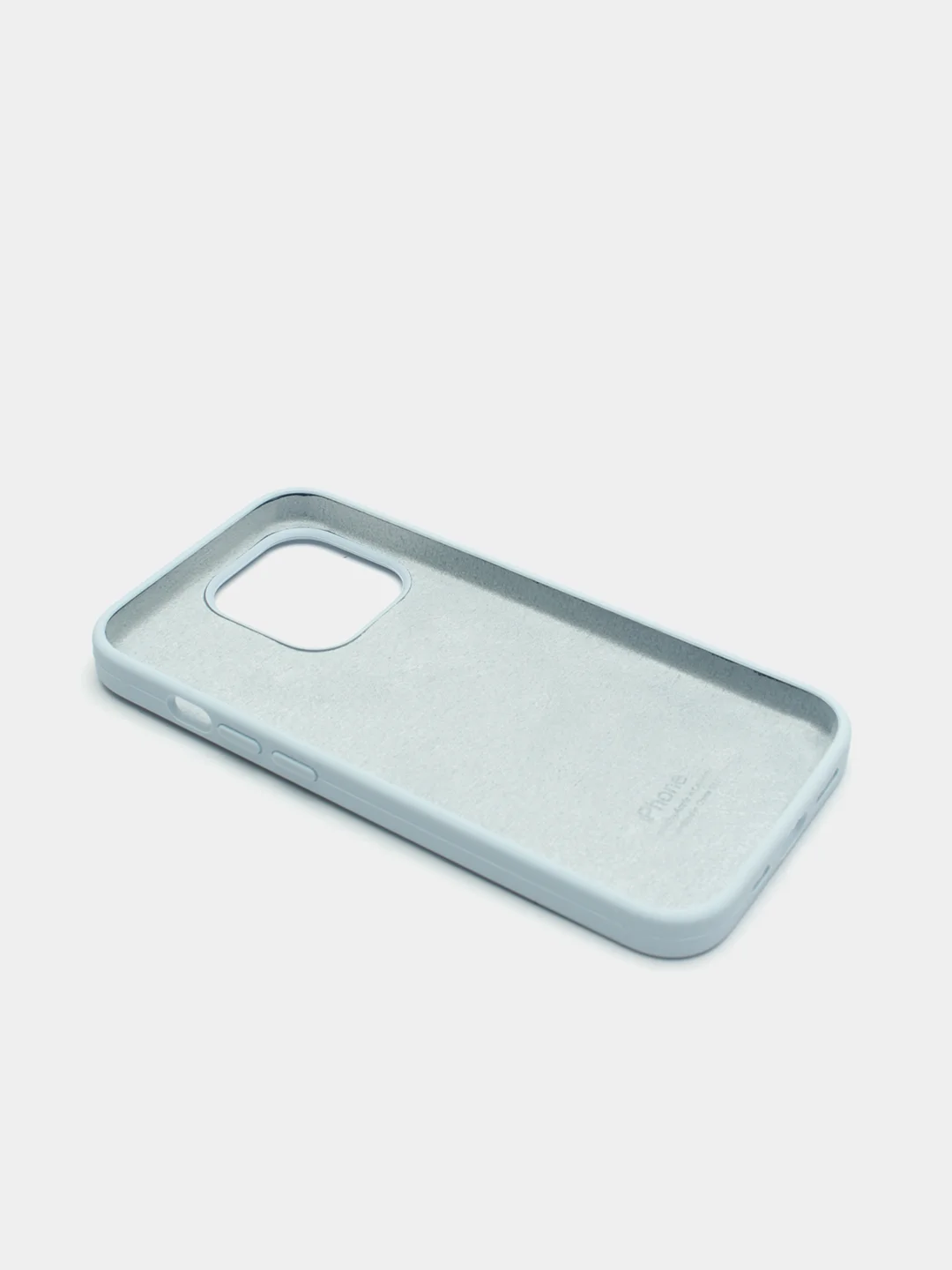 Светло-синий чехол Silicone Case для iPhone 13 Pro с закрытым низом
