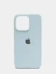 Светло-синий чехол Silicone Case для iPhone 13 Pro с закрытым низом