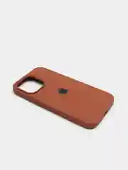 Коричневый чехол Silicone Case для iPhone 13 Pro с закрытым низом