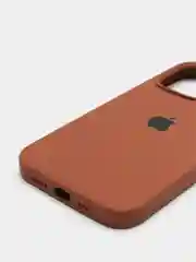 Коричневый чехол Silicone Case для iPhone 13 Pro с закрытым низом