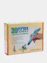 Розовый 3д ручка второго поколения 3D Pen-2, с комплектом стержней из пластика PLA
