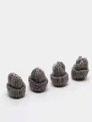 Серый мини шапочки для творчества 4 шт