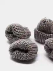 Серый мини шапочки для творчества 4 шт