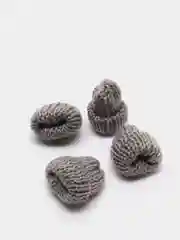 Серый мини шапочки для творчества 4 шт