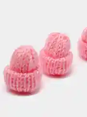 Розовый мини шапочки для творчества 4 шт