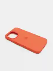 Оранжевый чехол Silicone Case для iPhone 13 Pro с закрытым низом