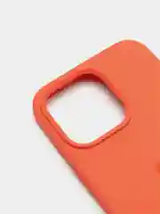 Оранжевый чехол Silicone Case для iPhone 13 Pro с закрытым низом