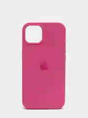 Тёмно-розовый чехол Silicone Case для iPhone 13 с закрытым низом
