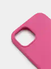 Тёмно-розовый чехол Silicone Case для iPhone 13 с закрытым низом