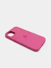 Тёмно-розовый чехол Silicone Case для iPhone 13 с закрытым низом