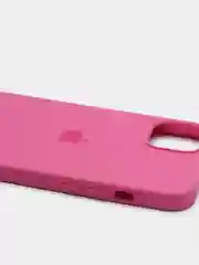 Тёмно-розовый чехол Silicone Case для iPhone 13 с закрытым низом