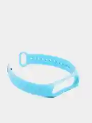 Голубой ремешок на фитнес браслет Xiaomi Mi band 3