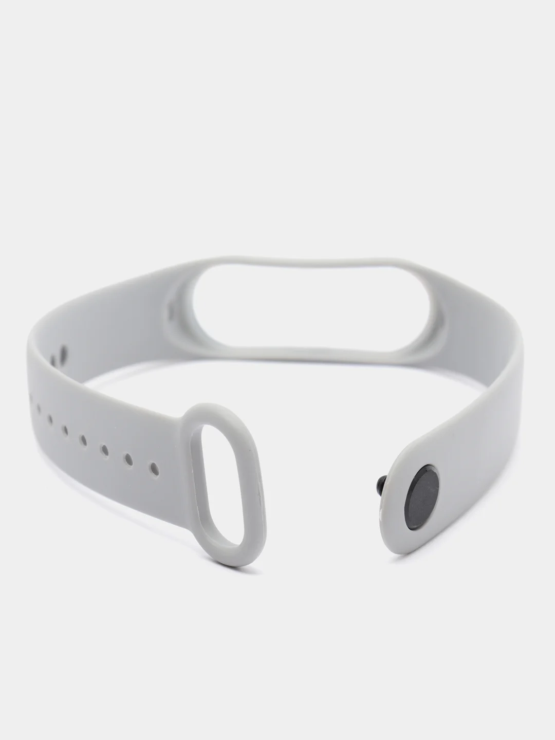Серый ремешок на фитнес браслет Xiaomi Mi band 3