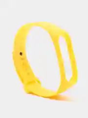 Желтый ремешок на фитнес браслет Xiaomi Mi band 3