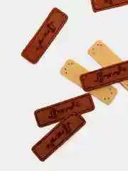 Набор нашивок Hand made, 5 х 1.5 см, 10 штук