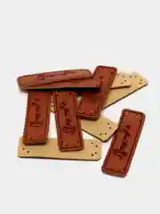 Набор нашивок Hand made, 5 х 1.5 см, 10 штук