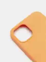 Оранжевый чехол Silicone Case для iPhone 13 с закрытым низом