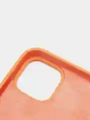 Оранжевый чехол Silicone Case для iPhone 13 с закрытым низом