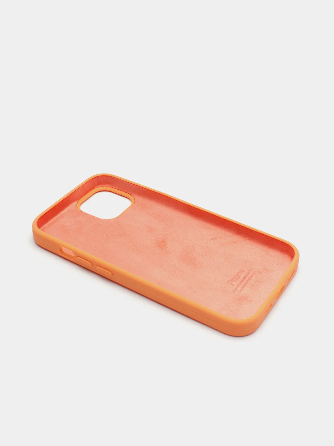 Оранжевый чехол Silicone Case для iPhone 13 с закрытым низом