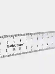 Линейка ErichKrause Clear, в флоупаке, прозрачный, 15 см