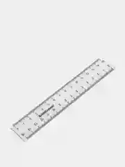 Линейка ErichKrause Clear, в флоупаке, прозрачный, 15 см