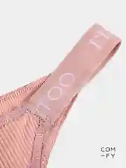 Серый меланж хлопковые женские трусы танга