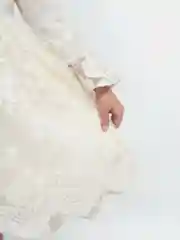 Голубой платье нарядное для девочек из кружева
