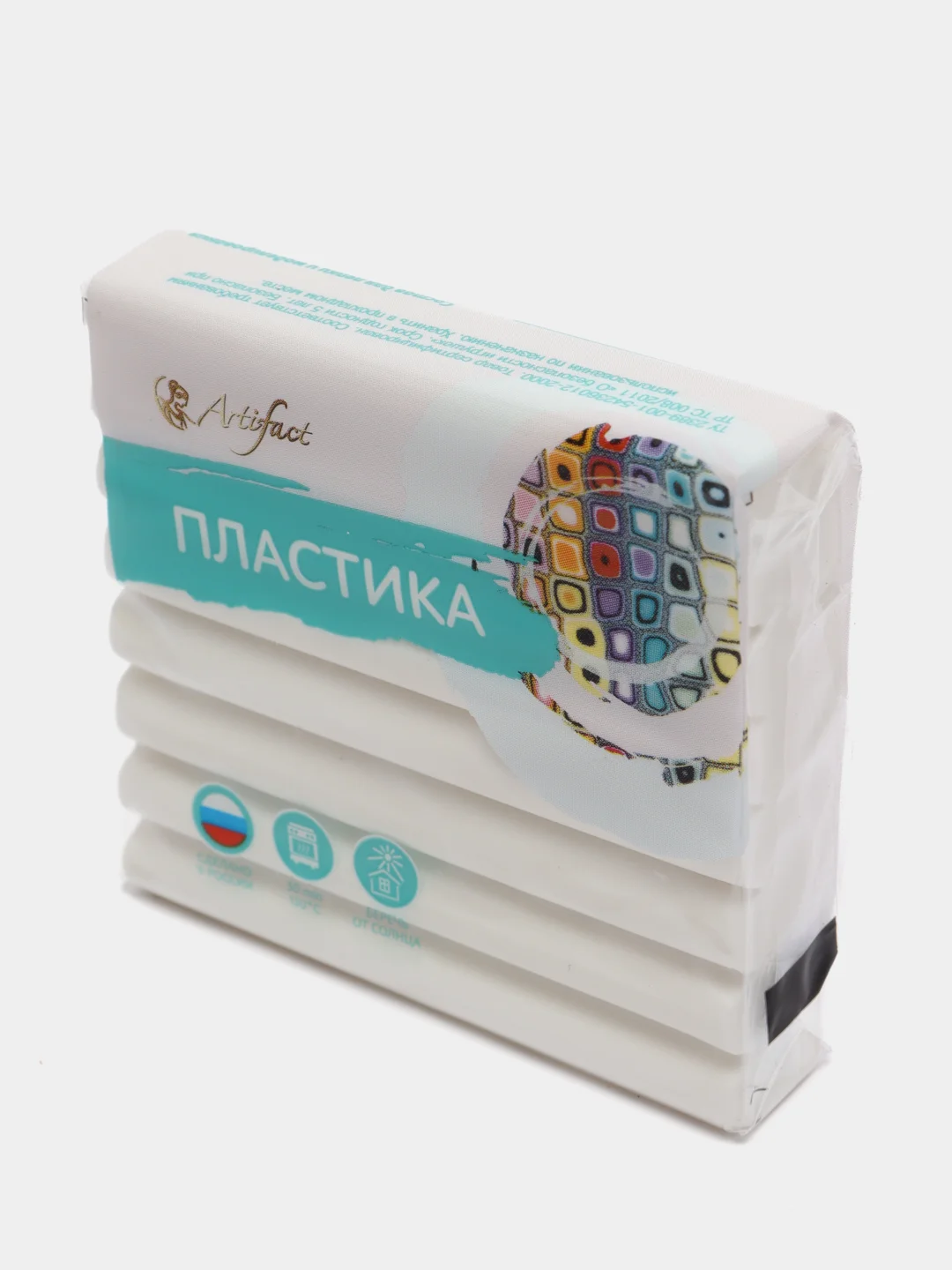 Пластика, полимерная глина "Классический белый", 56 г