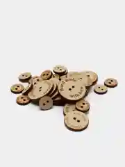 Набор бирок Hand made, пуговки, 30 мм - 6 штук, 25 мм - 6 штук, 15 мм - 25 штук