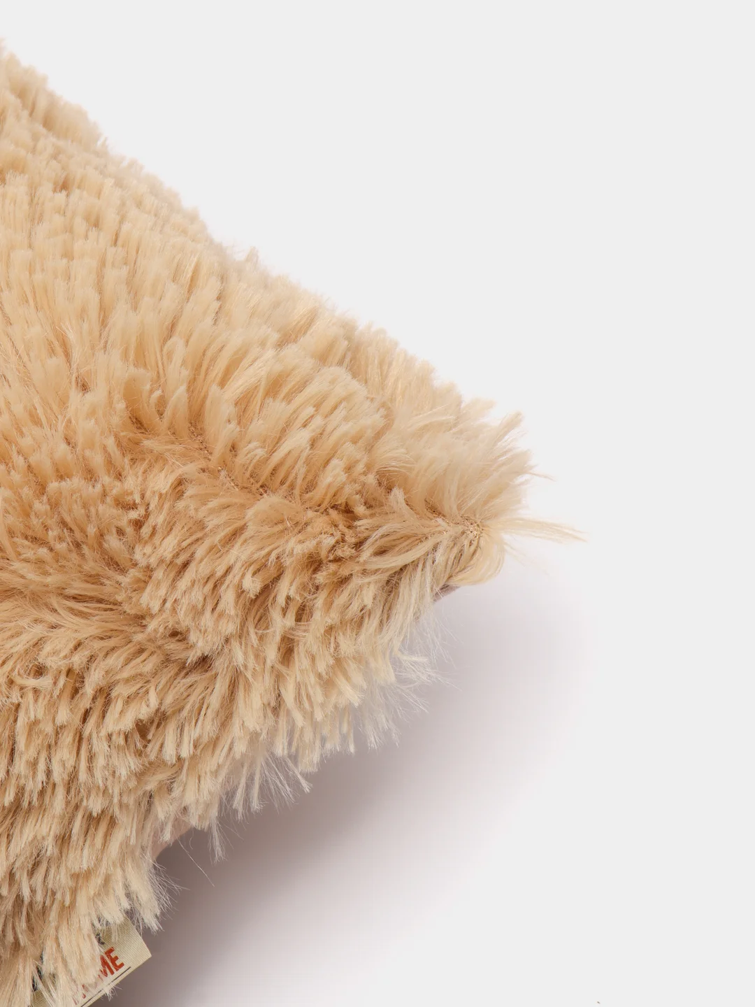 Бежевый меланж подушка декоративная МАТЕХ "PLUSH", 35 х 35 х 15 см, 18 цветов