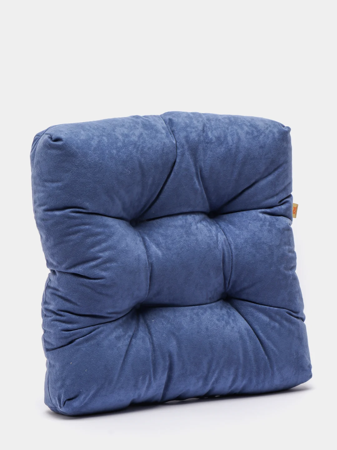 Синий меланж подушка для сидения MATEX "VELOURS", 40 х 40 х 8 см