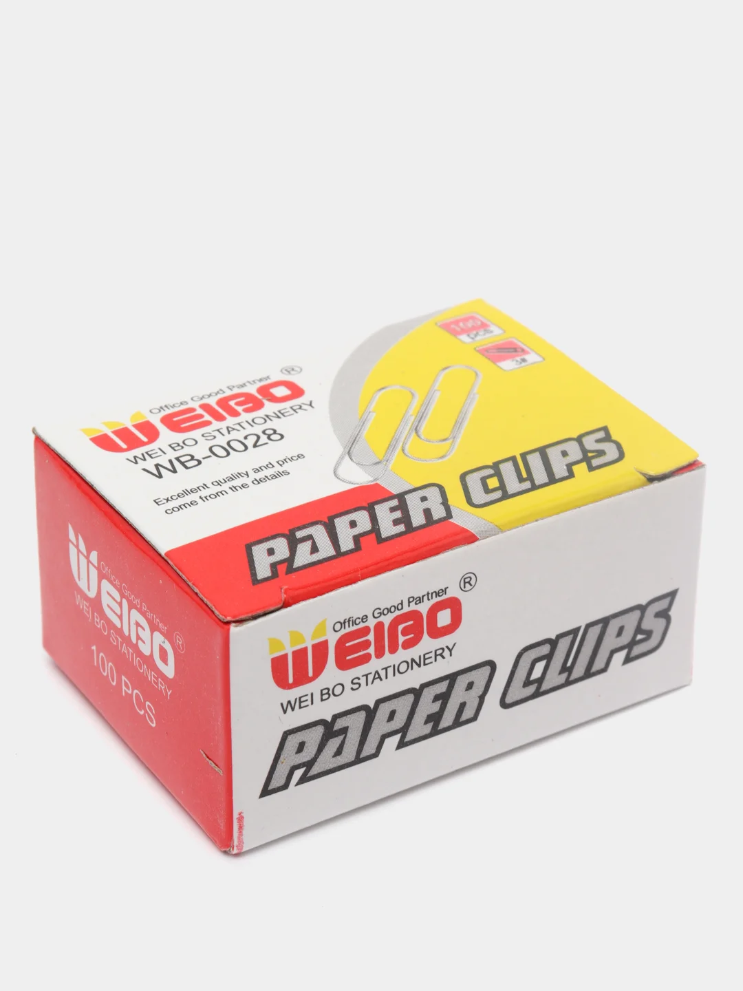 Скрепки WELBO 28 мм 100 шт металлические