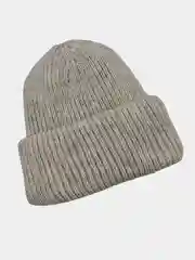 Серый меланж шапка зимняя, шапка женская, теплая шапка, шапкас подворотом