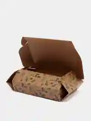 Зеленый коробка складная крафтовая, 21 х 15 х 5 см, 4 вида
