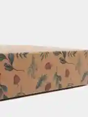 Зеленый коробка складная крафтовая, 21 х 15 х 5 см, 4 вида