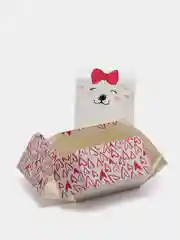 Белый коробка складная, 15 х 15 х 8 см