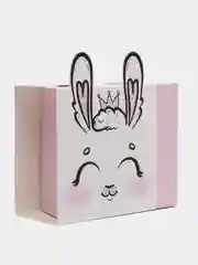Розовый коробка складная, 15 х 15 х 8 см