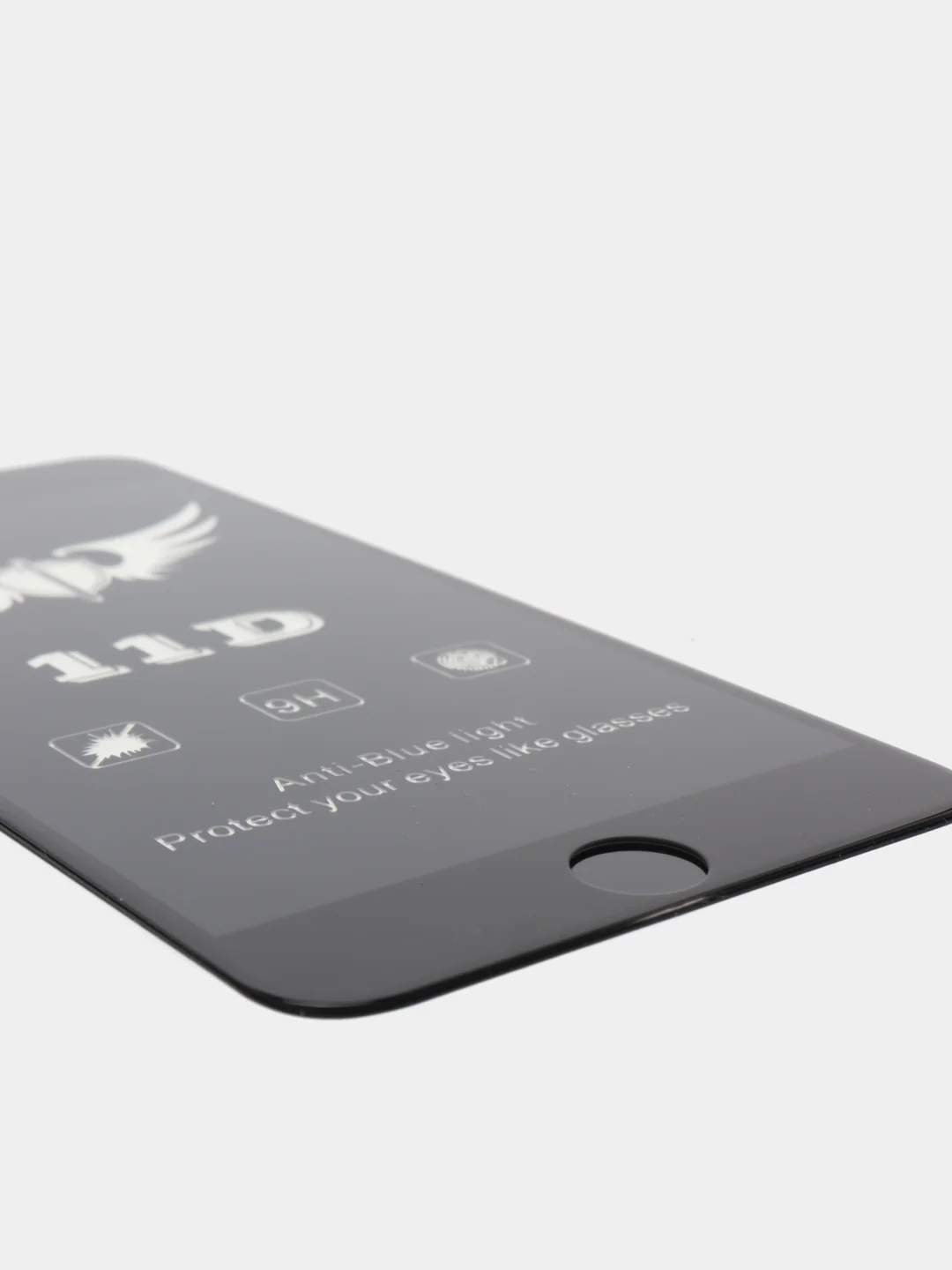 Черный стекло закалённое 11D для iPhone, защита от синего света, защита для глаз
