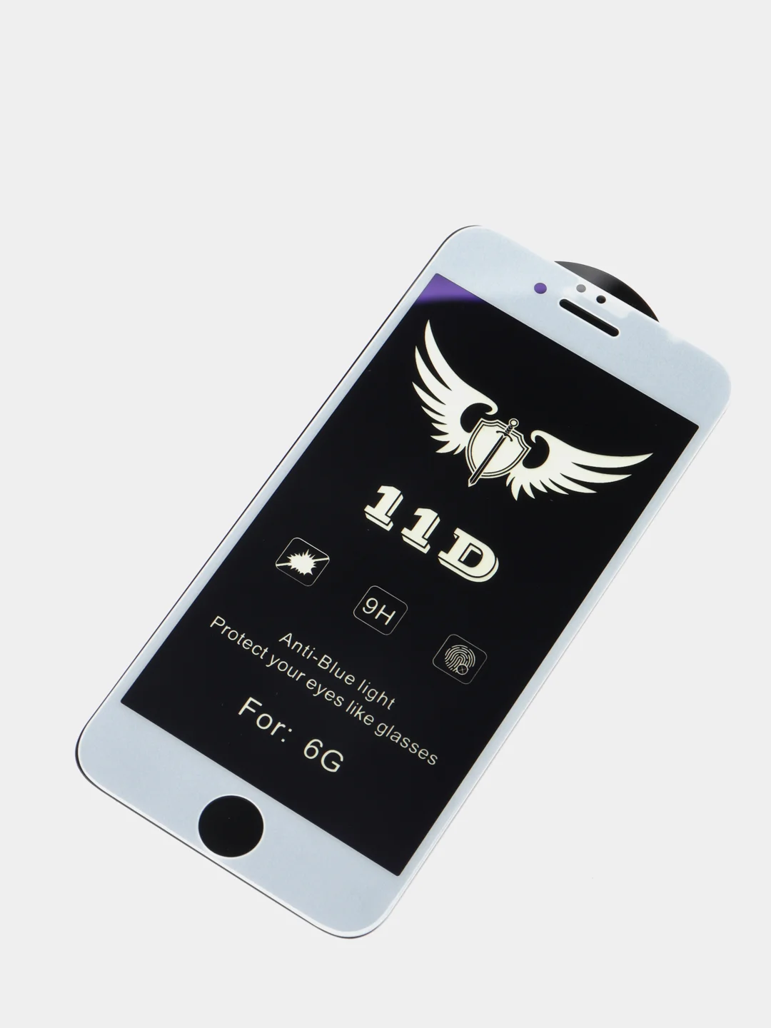 Белый стекло закалённое 11D для iPhone, защита от синего света, защита для глаз