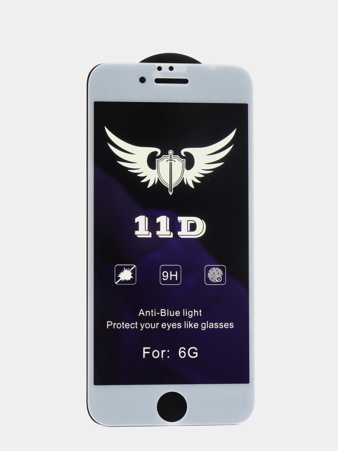 Стекло закалённое 11D для iPhone, защита от синего света, защита для глаз  купить по цене 47.34 ₽ в интернет-магазине Магнит Маркет