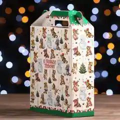 Подарочная коробка "С новым годом. Тигр", 25 х 7 х 16,8 см