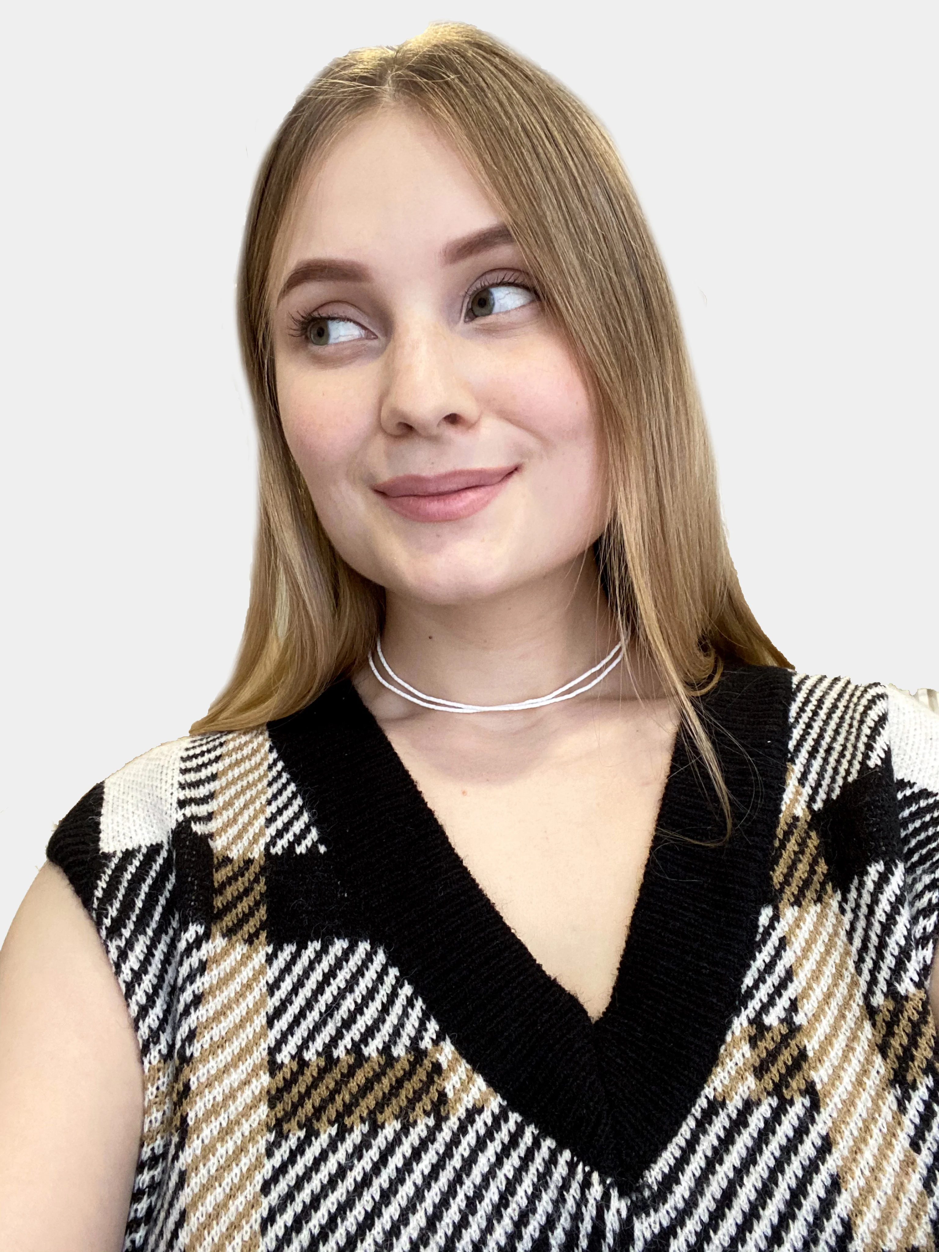 Чокер белый