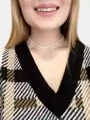 Чокер белый