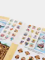 Прописи с наклейками "Слоги и слова" для детей 7-8 лет ФГОС ДО, 24 стр