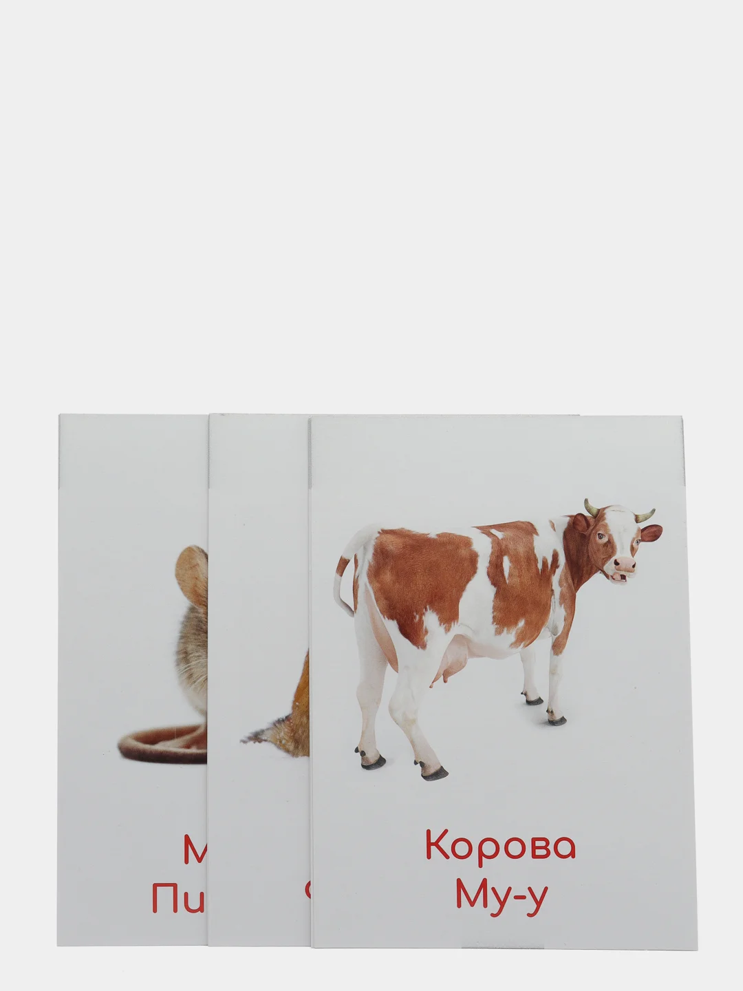 Алый набор карточек по методике Глена Домана, в ассортименте