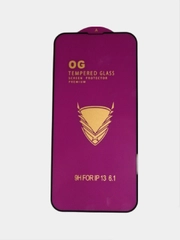 Стекло защитное O.G Full Glass IPhone 13/13 Pro 9H Black (25/1, 0.15mm, техпак)