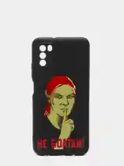 Угольный чехол силиконовый с принтом Xiaomi Poco M3
