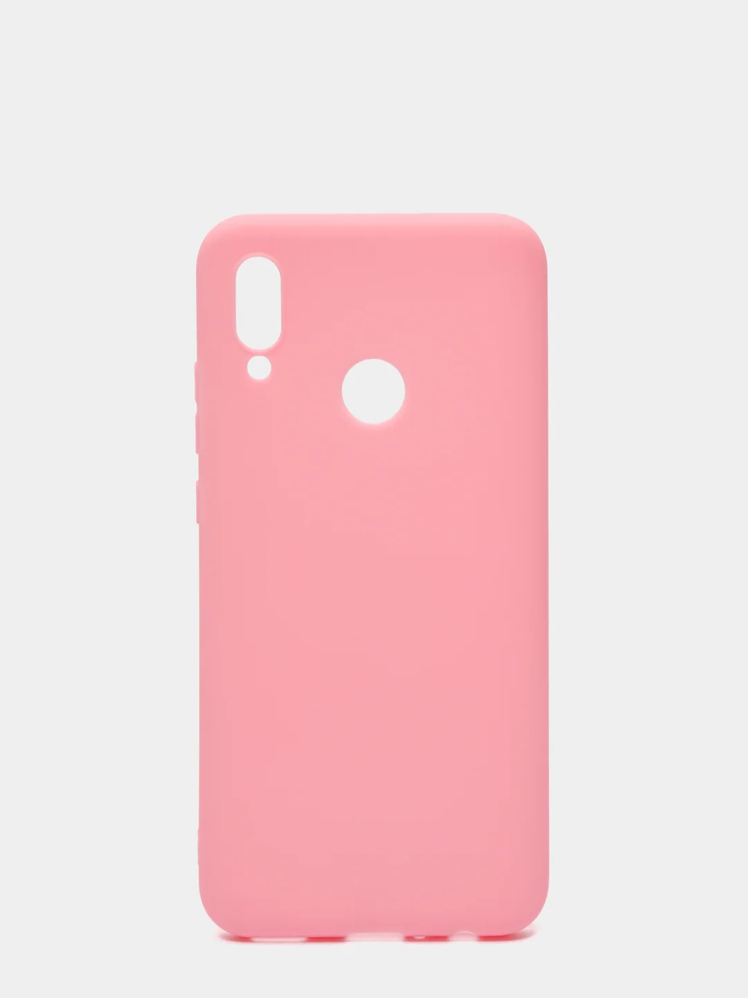 Розовый чехол для Huawei Honor 10 Lite, P Smart 2019 цветной силиконовый матовый