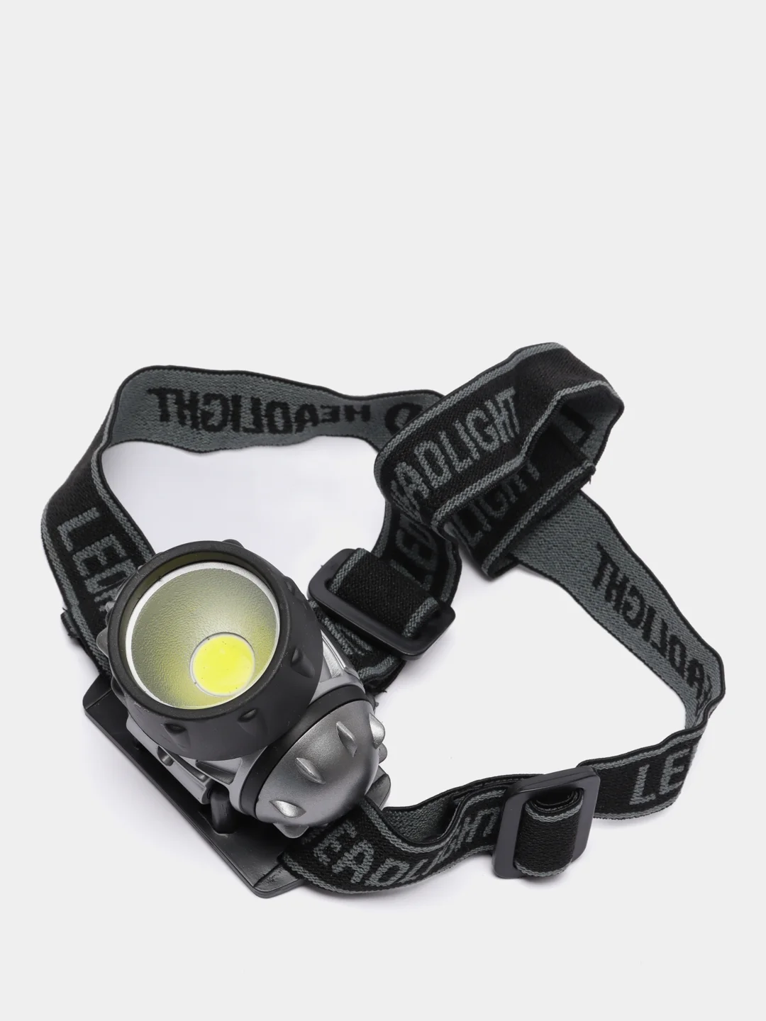Серый фонарь налобный COB LIGHT